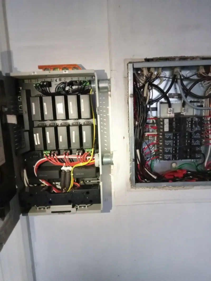 Electrical panel upgrade completed for Security Camera Wiring in Newington Forest